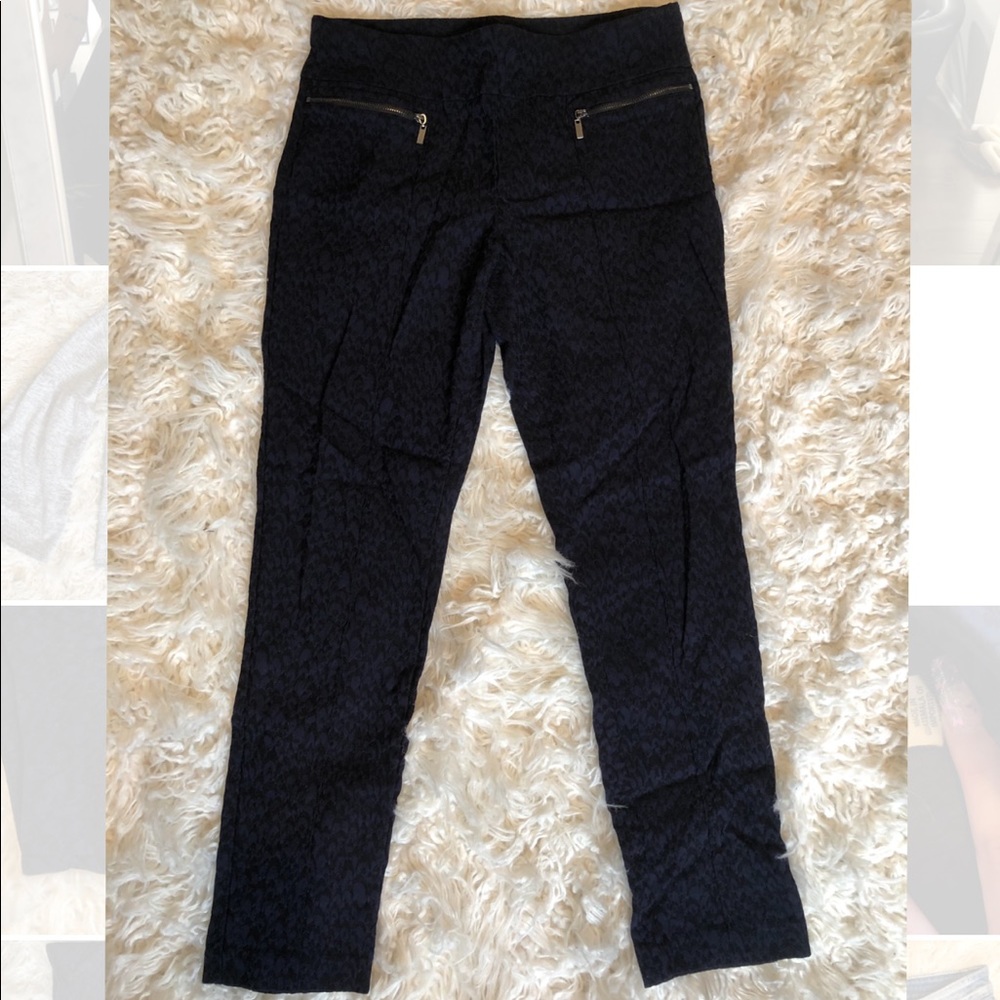 Style & Co *stretchy*straight printed zipper pants